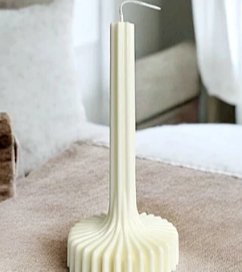 Vela de Diseño: Columna Estriada