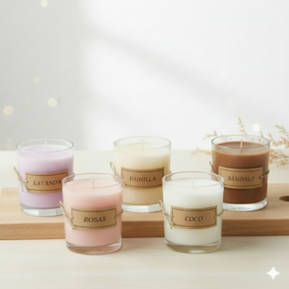 Vela aromática artesanal