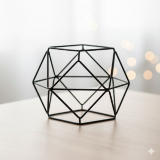 Farolillo Metálico de Diseño Geométrico (Estilo Decoración)